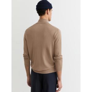 REISS Blackhall Merino Wool Half-Zip Jumper